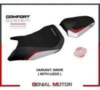 Rivestimento Sella Toyama Bianco-Ros WHR+logo T.I.Honda CB 750 Hornet 2023