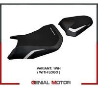 Rivestimento sella Toyama Bianco WH + logo T.I. per Honda CB 750 Hornet 2023
