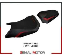 Rivestimento sella Toyama Rosso RD + logo T.I. per Honda CB 750 Hornet 2023