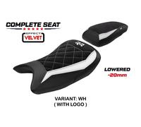 Rivestimento sella Varel velv Bia + logo Tpz comp BMW S 1000 RR 2019 2026 fg