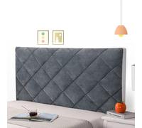 Rivestimento Testiera Letto Una Piazza E Mezza Copritestata del Letto Matrimoniale Copertura Fodera Schienale Del Comodino Cover Copritestata Protettiva per Decorazione del Letto ,grigio-190cm