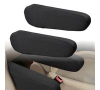 Rivestimento Universale Elastico per Braccioli Auto - 1 Paio di Copribraccioli Anti-Graffio Traspirante per Sedili Anteriori, Adatto a SUV, Furgoni, Camion (Nero)