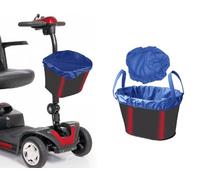 Rivestimento universale per cestino anteriore e copertura antipioggia, impermeabile, leggero, con striscia riflettente, vestibilità regolabile, pieghevole, disponibile in diversi colori (blu)