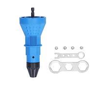 Rivet Drill Adapter | Ergonomic Electric Riveting & Drilling Insert Nut Tool | Rivet Tool Adapter for Sheet Metal/Pipes/Manufacturing | with 4 Nozzles & 2 Hex Wrenches