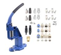 Rivet, Eyelet, Grommet and Snap Button Setting Die Set for Hand Press Machine (Blue Press with Die Set)