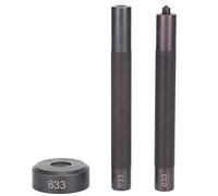 Rivet Setter Tool, Stainless Steel Snap Button Installation Kit with Mounting Rod and Base, Precision Rivet Button Setter for Leather Crafting, Clothing Repair, DIY Handmade Projec