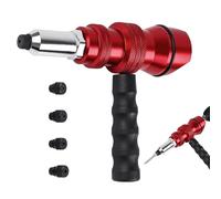 Rivet Tool Adapter for Drill - 12.1x9.5cm Portable Rivnut Installation Tool Compatible with M3 M4 M5 M6 M8 Rivet Nuts Drill Attachment | Threaded Insert Setter for Metal Repair Assembly