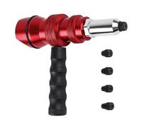 Rivet Tool Adapter For Drill - 12.1x9.5cm Rivnut Drill Attachment | Ďrill Rivet Adapter | Anti Slip Handle Auto Maintenance Tool For Vehicle Trailer RV Truck ATV Motorhome Use