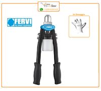 RIVETTATRICE A DOPPIA LEVA FERVI 0453 PER RIVETTI DA 3 A 6,4 MM