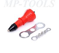 RIVETTATRICE ACCESSORIO ADATTATORE PER TRAPANO AVVITATORE ATTACCO ESAGONALE