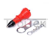 RIVETTATRICE ACCESSORIO ADATTATORE PER TRAPANO AVVITATORE ATTACCO ESAGONALE T...