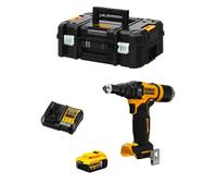 Rivettatrice DeWALT DCF403P1T (1 x 5,0 Ah + DCB1104 + TSTAK II)