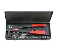 RIVETTATRICE IN CASSETTA CON 80 RIVETTI IN ALLUMINIO 4 TESTINE VALEX 1462743
