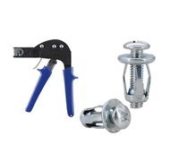 Rivettatrice M4 M5 M6 con kit di rivetti a brugola, a forma petalo, morsetti for pannelli, dadi ad espansione, viti, bulloni, inserti for per Inserti Filettati(Color 10,M5x18)