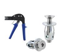 Rivettatrice M4 M5 M6 con kit di rivetti a brugola, a forma petalo, morsetti for pannelli, dadi ad espansione, viti, bulloni, inserti for per Inserti Filettati(Color 3,M6x20)