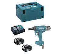Rivettatrice MAKITA DRV250RFJ (2 x 3,0 Ah + DC18RC + MAKPAC 3)