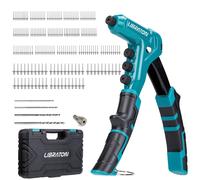 Rivettatrice Manuale Pistola Professionale Con 200 Rivetti, 4 Punte e 4 Testine