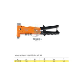 Rivettatrice Per Inserti Filettati Con 4 Testine 4 Perni - Beta 1742N