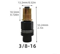 Rivettatrice per Inserti Filettati in per acciaio al Carbonio - Kit Dadi per Rivetti M3-M8 per Riparazione Auto e per mobili(3/8)