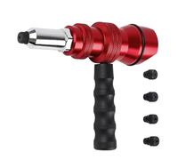 Rivettatrice per trapano elettrico, adattatore per rivettatrice per trapano, manico antiscivolo resistente, dispositivo di conversione ad alta coppia, strumento di resistenza industriale per un
