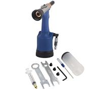 Rivettatrice Pneumatica, Pistola per Rivetti 2.4-4.8mm, Strumento Idraulico per Rivetti - Alta Tensione, Traghetto Universale, Uso Industriale e Riparazione (KP-708x (auto-Prima))