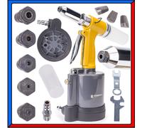 Rivettatrice Pneumatica Professionale 2.4 6.4 Mm ad Aria Compressa Forza 1400 Kg