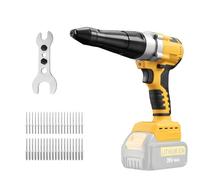 Rivettatrice senza fili compatibile con Dewalt 18 V (senza batteria), pistole elettriche automatiche con 40 rivetti per rivetti da 1/8", 5/32", strumento per rivetti senza spazzole per metallo,