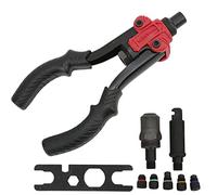 Rivettatrice SustVita per carichi pesanti, rivettatrice manuale con cerniere a doppia mescola, acciaio al carbonio per rivetti da 2,4, 3,2, 4,0, 4,8 mm per modifiche
