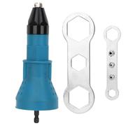 Rivettatrici elettrica con testa di conversione per rivetti con anima estraibile Trapano pneumatico ricaricabile Manuale trasformabile in rivettatrice in pochi secondi Macchina per rivettature con