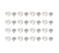 Rivetti a Cuore 10mm in Metallo per Lavorazione del Cuoio (SILVER)