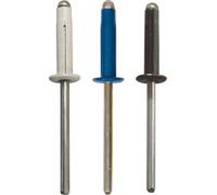 Rivetti A Espansione Da 4 X 20 Mm Con Tappi Neri, Blu E Bianchi