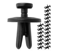 Rivetti a espansione per auto, 20 pezzi, perno Ø 6 mm, testa Ø 18 mm, in nero, in plastica, clip di fissaggio del rivestimento della porta, clip del rivestimento del paraurti, clip del paraurti