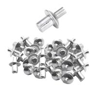 Rivetti a martello 100 pezzi Elementi di fissaggio for piercing alla testa del chiodo in alluminio for espansione della parete cava cartongesso(5x13mm,50PCS)