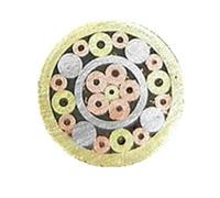 Rivetti a mosaico per manici di coltelli, Rivetto a mosaico con maniglia a vite multicolore, diametro 6 mm(No.3)