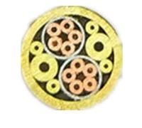 Rivetti a mosaico per manici di coltelli, Rivetto a mosaico con maniglia a vite multicolore, diametro 6 mm(No.2)