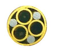 Rivetti a mosaico per manici di coltelli, Rivetto a mosaico con maniglia a vite multicolore, diametro 6 mm(No.12)