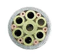 Rivetti a mosaico per manici di coltelli, Rivetto a mosaico con maniglia a vite multicolore, diametro 6 mm(No.7)