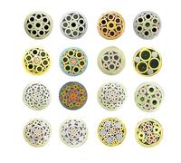 Rivetti a perno di mosaico con manico di coltello, Rivetti a perno in lega di rame da 6 mm for maniglia, vite multicolore, lunghezza 90(Style 8)