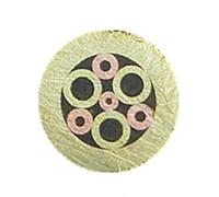 Rivetti a perno mosaicati, Rivetto a mosaico con maniglia a vite multicolore, diametro 6 mm(No.11)