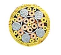 Rivetti a perno mosaicati, Rivetto a mosaico con maniglia a vite multicolore, diametro 6 mm(No.5)