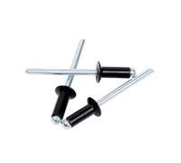Rivetti a pressione in alluminio 30/50 pz rivetti ciechi a testa svasata neri rivetto in alluminio tipo aperto(30Pcs,3x8 mm)