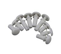 Rivetti ad espansione in nylon, 50 pezzi R20 R26 R30 R35 R40 in plastica di tipo R rivetto dado fibbia clip PC scheda fissaggio(White,R3535 (50pcs))