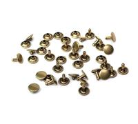 Rivetti bifacciali in metallo fai-da-te, rivetti con tappo filettato, chiodi e borchie decorative, accessori for la riparazione di scarpe, fibbie rivetti metallici(Bronze,8 * 5)