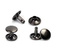 Rivetti bifacciali in metallo fai-da-te, rivetti con tappo filettato, chiodi e borchie decorative, accessori for la riparazione di scarpe, fibbie rivetti metallici(Svart,9 * 6)