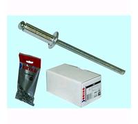 Rivetti Brixo Alluminio - Ã˜ mm. 4,8 - L. mm. 10 - Conf. scatola 500 pz.