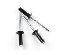 rivetti cavi in ottone Rivetti Ciechi in Alluminio Neri M2.4-M5 4mm-25mm 140 Pz(8mm,20pcs m4)