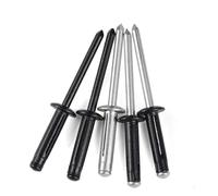 rivetti che tirano il nucleo, rivetti ciechi, Rivetti ciechi tipo lanterna pieghevole con estrazione del nucleo in lega di alluminio M3.2-M6.4 Multicolore, bianco Al(M4 X 14 (50pcs),White Al)