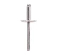 Rivetti ciechi 30/50 rivetti ciechi in acciaio inox con flangia grande a cupola (50 pezzi, 3,2 x 10 x 9,5 mm)