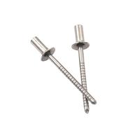 Rivetti ciechi a estremità chiusa da 50 pezzi, acciaio inossidabile 304, testa svasata, mandrino spezzato, M3/M3,2 mm(3x8mm)