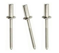 Rivetti ciechi in acciaio inossidabile 316 da 100 pezzi, rivetti pop con estremità chiusa a testa tonda da 3 mm per barche marine, riparazioni auto, lamiera(3x10mm)